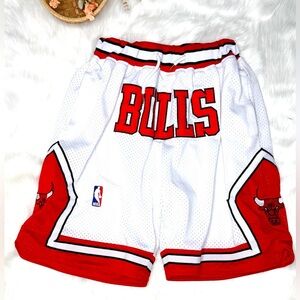 JUST DON BULLS SHORTS (WHITE) Small